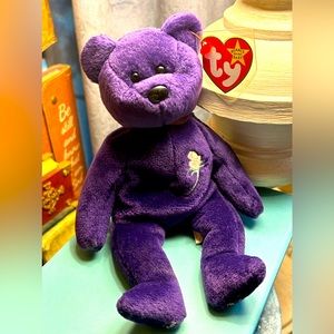 PRINCESS TY beanie baby NO BIRTHDATE on swing heart tag w/ 1997 on tush tag